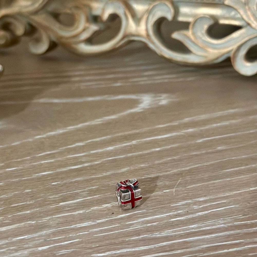 Pandora - Silver and Red Charm Bead